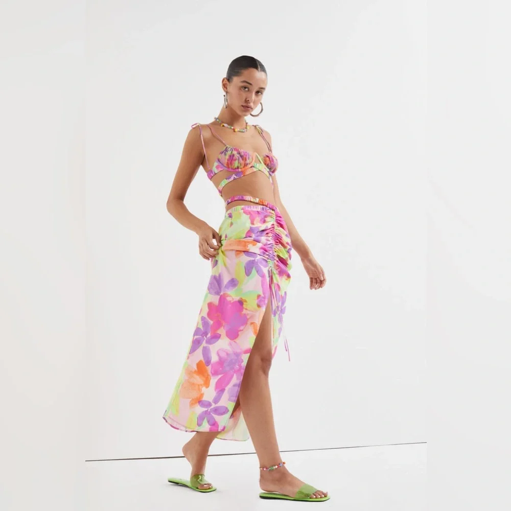 Pia Maxi Skirt Pink - Picture 2 of 2